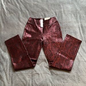 NWT Soft Surroundings Burnished Bronze Mezzanotte Pants Size Small